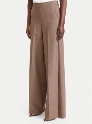 Marella Spodnie palazzo Ghinea 2623136052 Brązowy jasny Wide Leg. Brązowe spodnie materiałowe damskie Marella, bez wzorów, z materiału. Za 1,039.00 zł.