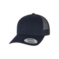Czapka trucker Flexfit Retro. Niebieskie czapki damskie FLEXFIT, bez wzorów, z bawełny, retro. Za 52.70 zł.