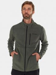 Sweter Męski Fundango Jeffrey. Zielone swetry męskie FUNDANGO, l, bez wzorów, z materiału, sportowe, bez kołnierzyka, bez ramiączek. Za 199.00 zł.