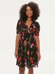 Ted Baker Sukienka letnia Sienno 275006 Czarny Regular Fit. Czarne sukienki damskie Ted Baker, na lato, bez wzorów, z wiskozy, bez kołnierzyka, bez ramiączek. Za 589.99 zł.