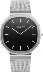 Zegarek OBAKU Zegarek męski Obaku Denmark V253GXCBMC srebrny. Szare zegarki męskie OBAKU, bez wzorów, srebrne. Za 792.00 zł.