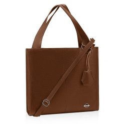 Shopperka skórzana BETLEWSKI TWB-DOL-50 CAMEL. Brązowe shopperki damskie bez wzorów, ze skóry, bez dodatków. Za 379.99 zł.