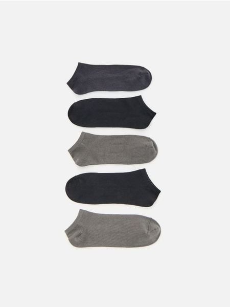 5 pack skarpet stopek - ciemnoszary. Szare skarpety męskie Reserved, bez wzorów. Za 29.99 zł.