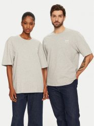 AMI Paris T-Shirt UTS024.726 0951 Szary Regular Fit. Szare t-shirty damskie AMI PARIS, s, bez wzorów, z bawełny, bez kołnierzyka, bez ramiączek. Za 539.99 zł.