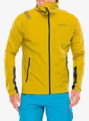 Kurtka softshell męska La Sportiva Aequilibrium Speed Jacket. Żółte kurtki męskie La Sportiva, m, bez wzorów, z materiału, bez kaptura. Za 731.49 zł.