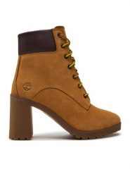 Timberland Trzewiki Allington 6 In Lace U A1HLS/TB0A1HLS2311 Żółty. Żółte botki damskie Timberland, bez wzorów, ze skóry, bez obcasa, na słupku, bez zapięcia. Za 659.99 zł.
