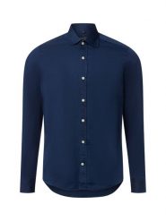 Finshley & Harding Koszula Mężczyźni Slim Fit Bawełna niebieski, L. Niebieskie koszule męskie Finshley & Harding, l, bez wzorów, z bawełny, bez kołnierzyka, bez ramiączek. Za 199.95 zł.