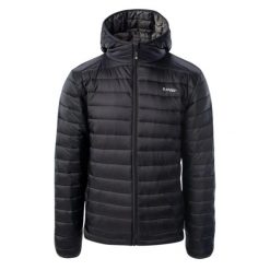 Kurtka Męska Cash. Czarne kurtki męskie Hi-tec, l, bez wzorów, z materiału, z kapturem. Za 360.99 zł.