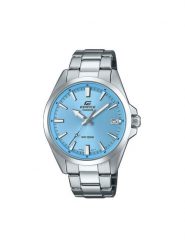 Casio Zegarek Edifice EFV-100D -2BVUEF Srebrny. Szare, analogowe zegarki męskie Casio, bez wzorów, srebrne. Za 399.99 zł.