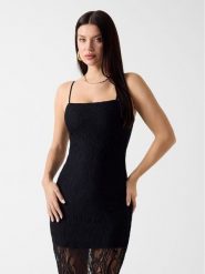 Guess Sukienka codzienna 182758 Czarny Classic Fit. Czarne sukienki damskie Guess, na co dzień, xl, z aplikacjami, bez kołnierzyka, bez ramiączek, proste. Za 614.99 zł.