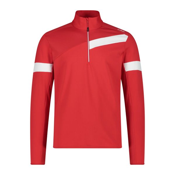 Golf męski techniczny CMP 34L4147. Czerwone swetry męskie CMP, na zimę, l, bez wzorów, sportowe, bez kołnierzyka, bez ramiączek. Za 289.99 zł.