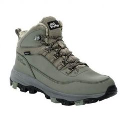 Buty trekkingowe męskie Jack Wolfskin Everquest Mid. Zielone buty zimowe męskie Jack Wolfskin, bez wzorów, z materiału, za kostkę, bez obcasa, bez zapięcia. Za 636.05 zł.