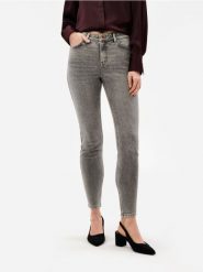 Jeansy slim - szary. Szare jeansy damskie Sinsay, bez wzorów, z jeansu. Za 69.99 zł.