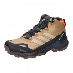 Buty trekkingowe adidas Terrex Skychaser AX5 Mid. Brązowe trekkingi męskie Adidas, z gore-texu, bez zapięcia. Za 629.80 zł.