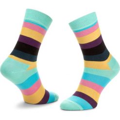 Skarpety Wysokie Unisex HAPPY SOCKS - STR01-7005 Kolorowy. Skarpetki damskie Happy Socks, bez wzorów, z bawełny. Za 34.90 zł.