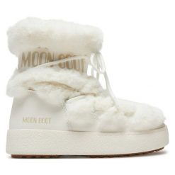 Śniegowce Moon Boot. Białe śniegowce damskie Moon Boot, bez zapięcia. Za 1,089.00 zł.