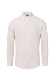 Polo Ralph Lauren Męska koszula casual Mężczyźni Regular Fit Bawełna beżowy jednolity, S. Brązowe koszule męskie Polo Ralph Lauren, m, bez wzorów, z bawełny, casualowe, bez kołnierzyka, bez ramiączek. Za 619.95 zł.