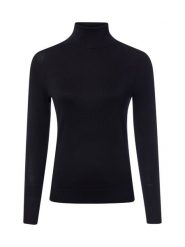 Marie Lund Sweter Kobiety drobna dzianina czarny, L. Czarne swetry nierozpinane damskie Marie Lund, l, bez wzorów, z dzianiny, eleganckie, bez kołnierzyka, bez ramiączek. Za 179.95 zł.