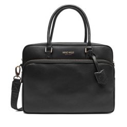 Torba na laptopa Nine West. Czarne torby na laptopa damskie Nine West, bez wzorów. Za 249.99 zł.