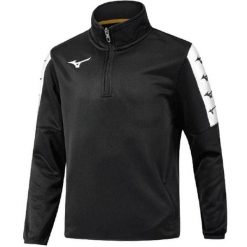 Bluza Mizuno Nara TT. Czarne bluzy męskie Mizuno, bez wzorów, sportowe, bez ramiączek, bez kaptura. Za 191.50 zł.