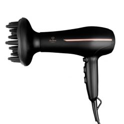 Profesjonalna suszarka do włosów FashionTV FTV-0144 Matte Black-Rose Gold Collection. Czarne suszarki do włosów Fashion by BerlingerHaus. Za 149.00 zł.