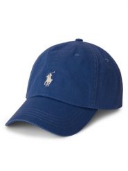 Polo Ralph Lauren Czapka z daszkiem 710667709507 Granatowy. Niebieskie czapki damskie Polo Ralph Lauren, bez wzorów, z bawełny. Za 269.99 zł.