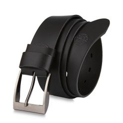 Skórzany pasek BETLEWSKI DW40-0 130 czarny. Czarne paski męskie Betlewski, z materiału. Za 89.99 zł.