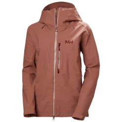 Damska kurtka wodoodporna Helly Hansen Verglas BC. Brązowe kurtki sportowe damskie Helly Hansen, xl, bez wzorów, z dżerseju, bez ramiączek, bez kaptura, narciarskie. Za 1,373.00 zł.