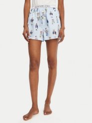 Polo Ralph Lauren Szorty piżamowe 4P0119 Niebieski Relaxed Fit. Niebieskie piżamy damskie Polo Ralph Lauren, bez wzorów, z bawełny, bez ramiączek. Za 369.99 zł.