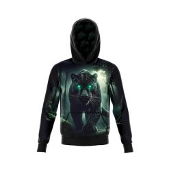 Bluza kangurka sportowa z kapturem unisex wygodna FA CZARNA PANTERA. Czarne bluzy damskie JUST HERO, l, bez wzorów, z dzianiny, sportowe, bez ramiączek, z kapturem. Za 179.00 zł.