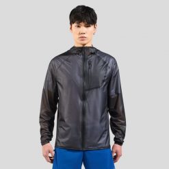 Kurtka wodoodporna męska ODLO Zeroweght Dual Dry PK Waterproof Jacket. Czarne kurtki sportowe męskie ODLO, m, bez wzorów, z elastanu, z kapturem, do biegania. Za 1,299.99 zł.