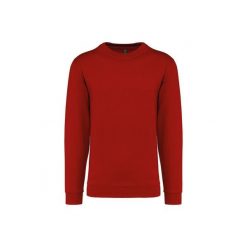 Bluza z okrągłym dekoltem Kariban. Czerwone bluzy damskie KARIBAN, xl, bez wzorów, z bawełny, eleganckie, bez ramiączek, bez kaptura. Za 128.50 zł.
