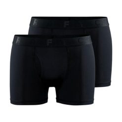 Active Boxer 3-Inch 2-pack M - oddychające bokserki – Black. Czarne bokserki męskie Craft, bez wzorów, z elastanu. Za 336.95 zł.
