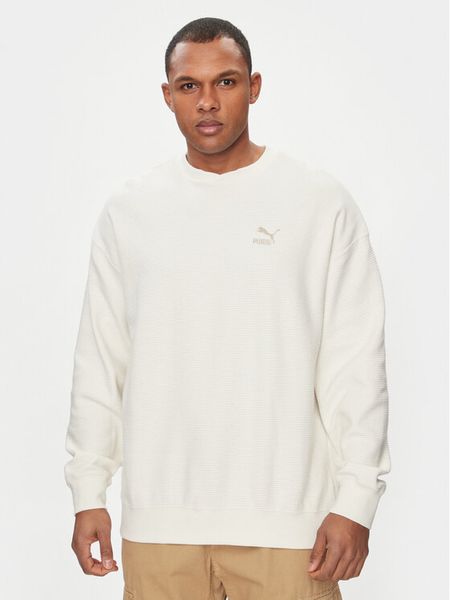 Puma Bluza Classics 624253 Écru Relaxed Fit. Bluzy męskie Puma, m, bez wzorów, z bawełny, bez ramiączek, bez kaptura. Za 209.99 zł.