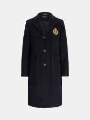 LAUREN RALPH LAUREN Płaszcz wełniany 297958509002 Granatowy Regular Fit. Niebieskie płaszcze damskie Lauren Ralph Lauren, na zimę, bez wzorów, z wełny, bez kołnierzyka, bez kaptura. Za 1,889.99 zł.