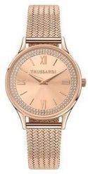 Zegarek Trussardi TRUSSARDI R2453152505 zegarek damski różowy 34 mm. Czerwone zegarki damskie TRUSSARDI. Za 390.53 zł.