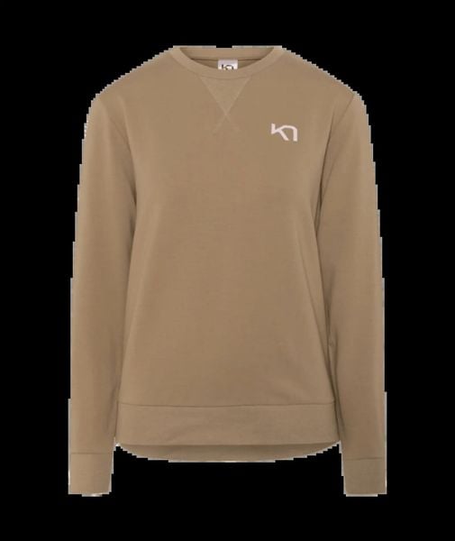 Bluza damska Kari Traa. Brązowe bluzy damskie Kari Traa, l, bez wzorów, z bawełny, bez ramiączek, bez kaptura. Za 308.90 zł.
