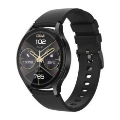 Smartwatch Colmi i28 (czarny). Czarne, cyfrowe smartbandy Colmi, bez wzorów, ze skóry. Za 179.00 zł.