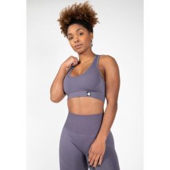 Yava Bezszwowe Biustonosz sportowy - Szary. Szare bielizna sportowa damska GORILLA WEAR, l, bez wzorów, z nylonu. Za 92.00 zł.