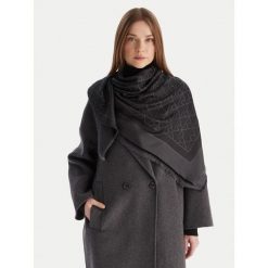 Szal Calvin Klein. Czarne szaliki damskie Calvin Klein, bez wzorów. Za 259.99 zł.