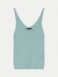 Vero Moda Top New Lex Sun 10281877 Zielony Regular Fit. Zielone topy damskie Vero Moda, l, bez wzorów, z wiskozy, bez kołnierzyka, bez ramiączek. Za 59.99 zł.