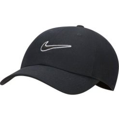 Czapka Z Daszkiem Z Logo Klubu. Czarne czapki damskie Nike, bez wzorów. Za 129.00 zł.