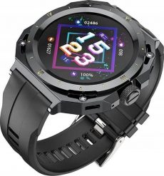 Smartwatch Hoco HOCO smartwatch z funkcją rozmowy Y14 czarny. Czarne zegarki smartwatch Hoco, bez wzorów. Za 164.76 zł.