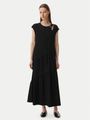 Liu Jo Sport Sukienka codzienna TA6237 J3855 Czarny Relaxed Fit. Czarne sukienki damskie Liu Jo Sport, na co dzień, xs, bez wzorów, z bawełny, sportowe, bez kołnierzyka, bez ramiączek, proste. Za 599.99 zł.