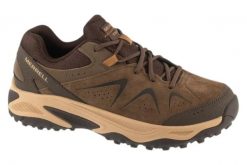 Buty trekkingowe męskie, Yokota 3. Brązowe trekkingi męskie Merrell, z materiału, przed kostkę, bez zapięcia. Za 399.99 zł.