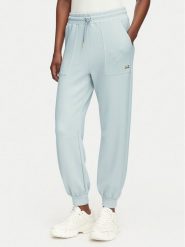 EA7 Emporio Armani Spodnie dresowe 7W000193 AF24375 U9001 Niebieski Regular Fit. Niebieskie spodnie dresowe damskie EA7 Emporio Armani, bez wzorów, z dresówki. Za 579.99 zł.