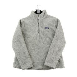 Second life - Kobiecy polarowy sweter Los Gatos szary - Jak nowy. Szare swetry nierozpinane damskie Patagonia, bez wzorów, z polaru, sportowe, bez kołnierzyka, bez ramiączek. Za 255.56 zł.