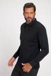 Męska Koszulka polo golf długi rękaw QuickDry. Czarne swetry męskie JAY-PI, m, bez wzorów, z dżerseju, bez kołnierzyka, bez ramiączek. Za 191.99 zł.