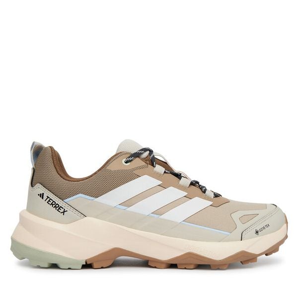 Trekkingi adidas. Brązowe buty zimowe męskie Adidas, z gore-texu, bez zapięcia. Za 529.99 zł.
