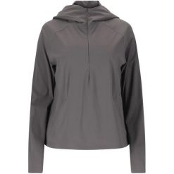 Bluza damska z kapturem Athlecia Amisa. Szare bluzy damskie Athlecia, bez wzorów, eleganckie, bez ramiączek, z kapturem. Za 262.50 zł.